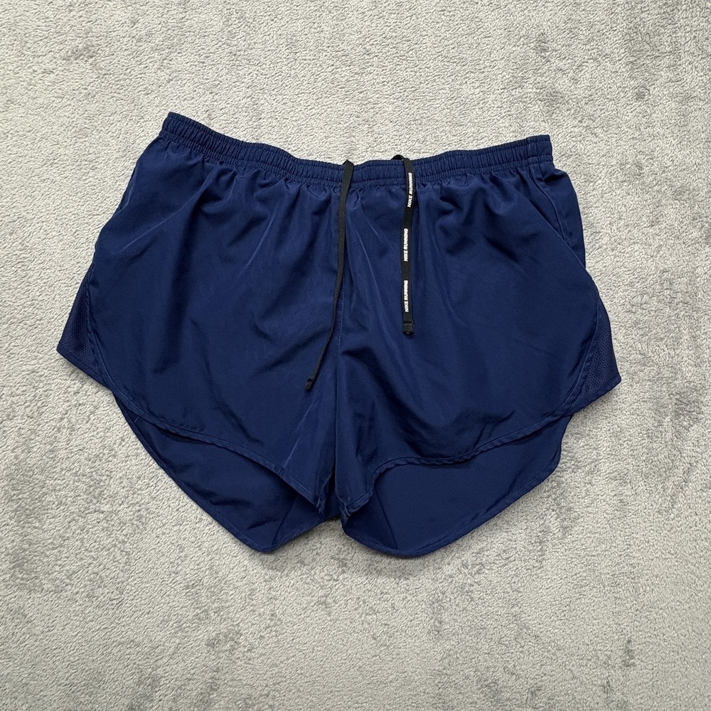 Nike Dri Fit Tempo Women's Brief Lined Running Shorts 831281 Lightweight Blue